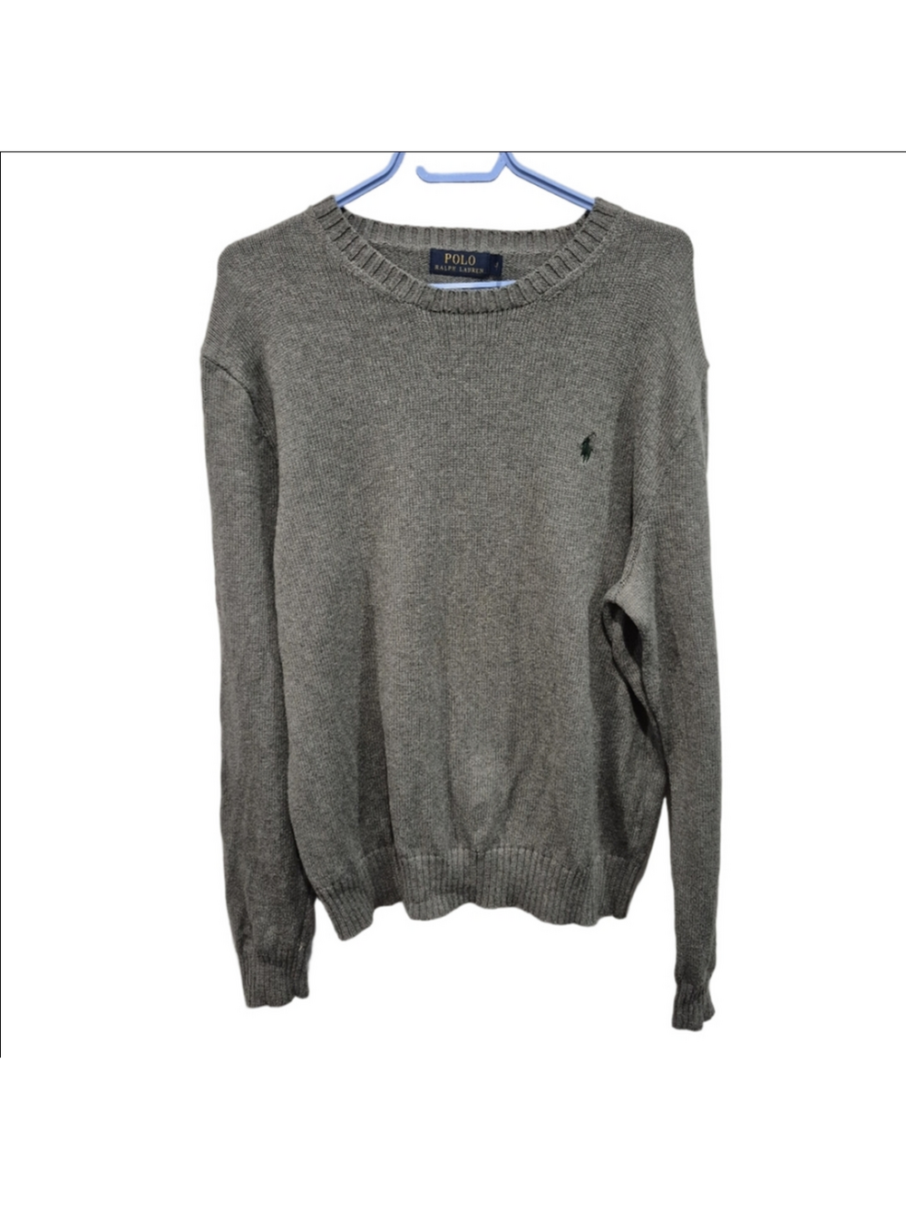 Ralph Lauren Polo Classic Gray Crewneck Sweater